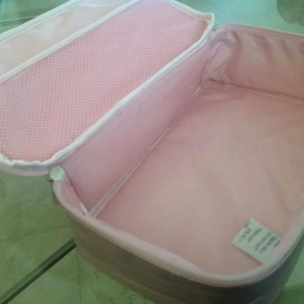 Mally Beauty Pink Train Cosmetics Travel Case / BRAND NEW